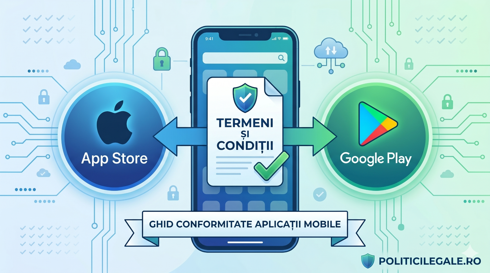 Generare Termeni și Condiții pentru o Aplicație Mobilă (App): Ghid pentru Conformitate App Store și Google Play