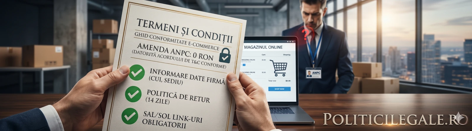 Ghid ANPC: Ce controale se fac la magazinele online și ce amenzi riști pentru lipsa Termenilor și Condițiilor